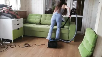 VACUUMING AT FULL POWER | vacuum cleaner, couch and rugs #3