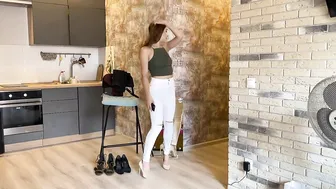 Nylon Socks Posing & High Heels Try On #3