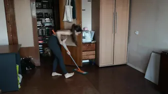 Mop the floor | deep cleaning routine #3