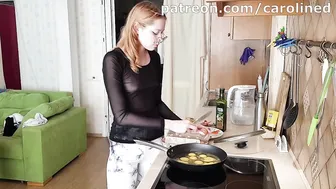 Beauty in the Kitchen: Gorgeous woman's Egg-cellent Cooking Secrets Revealed! #3