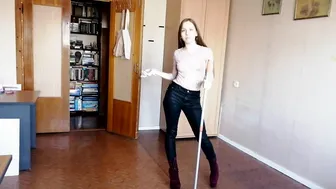 Mop the floor in high heels #4