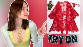 Transparent Robe try on haul | Tanya Swizift try on haul special video