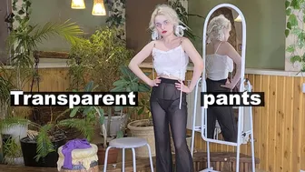 Try On Transparent Pants