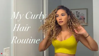 Straight to Curly Hair Routine | best products for soft defined curls