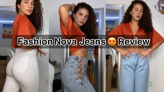 TRYING FASHION NOVAS MOST POPULAR JEANS | Solange Diaz