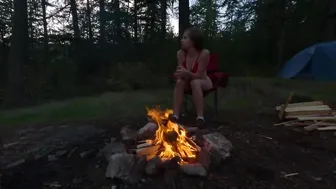 SOLO CAMPING YOUNG GIRL SKINNY DIPPING ASMR #4