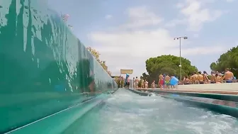 SPAIN Waterpark Mat Racer Water Slide In Lloret De Mar #4