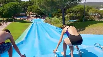 Fast And Fast Water Slides At The Water Planet SPAIN #2