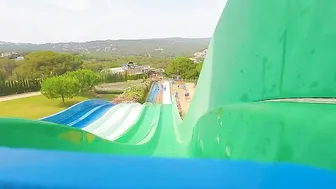 Who Will Be First? Mat Racer Water Slide At The Waterpark Water World SPAIN ♥️♥️♥️♥️ #4