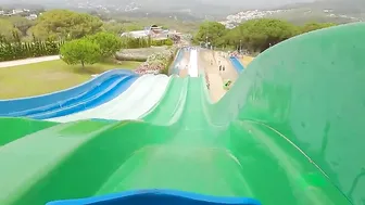 Who Will Win? SPAIN Racing Slides At The Water World Waterpark Lloret De Mar ♥️♥️ #4