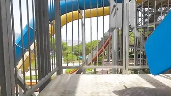 Who Will Be First? Aquapark Water World Spain, Lloret De Mar Racing Slides ♥️♥️ #2