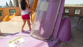 Kamikaze Slide And Girl At The Waterpark Aqua Paradise Nessebar Bulgaria ♥️♥️ ♥️♥️ ♥️♥️ #3