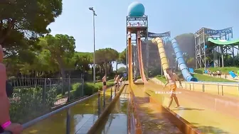 Free Fall Water Slide In SPAIN Lloret De Mar Waterpark #4