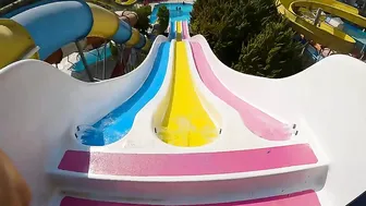 Girl And Fast Slides at Nashira Aquapark / Waterpark Antalya Turkey #2