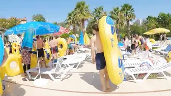 Girls And CRAZY SLIDES at WATERPARK Waterland ISTAMBUL Turkey #4