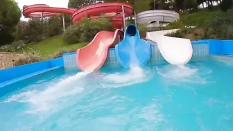 Let's Slide At Waterplanet Waterpark SPAIN Lloret De Mar #2