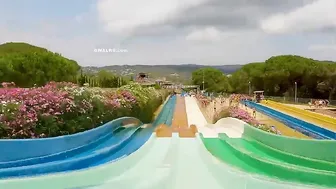 Super Fast Girls And Mat Racer Water Slide Aquapark Water World #2