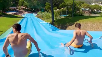 Super Fast Girls And Mat Racer Water Slide Aquapark Water World #3