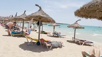 Mallorca Spain Beach Walk Tour / El Arenal Balearic Islands Spain #4