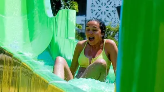 Crazy Fast Slide And Girl At The Waterpark Nessebar Bulgaria ???? ????