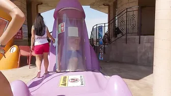 Crazy Fast Slide And Girl At The Waterpark Nessebar Bulgaria ♥️♥️ ♥️♥️ #3