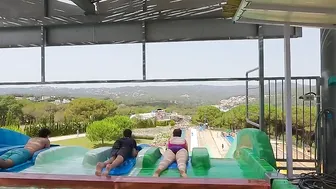 SPAIN Lloret Der Mar - Racing Slides At The Water World Waterpark ♥️♥️ #4