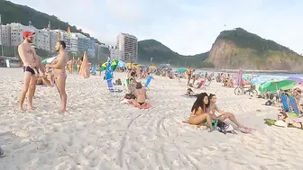 Beach Walk Copacabana BRAZIL / Carnival Rio De Janeiro Beach Party #2