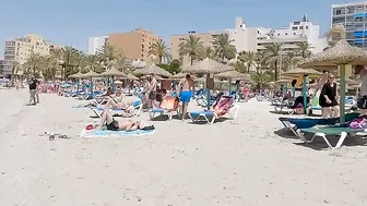 Mallorca Spain / El Arenal Beach, Balearic Island Spain Walking Tour #4