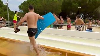 Catch Me! Fun Water Slides At The Waterpark In Spain Lloret De Mar #3