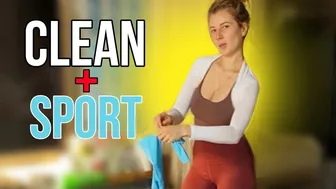 Home fitness: how to turn cleaning into training #1