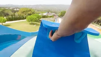 Who Will Win? Racing Slides At The Water World Waterpark SPAIN Lloret Der Mar ♥️♥️ #2