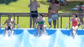 Who Will Win? Racing Slides At The Water World Waterpark SPAIN Lloret Der Mar ♥️♥️ #3