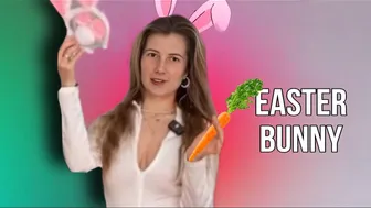 Dressed up as the Easter bunny: Try on undergarments #1