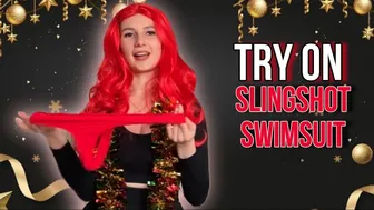 Try on and Review Christmas slingshot swimsuit and more #1