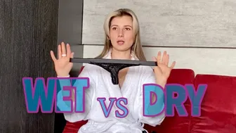 In English | WET VS DRY | Trying On Undergarment #1