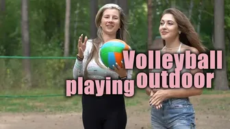 playing Volleyball outdoor in sportsbra | Anya P. life and Marilyn Moran #1