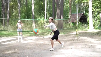 playing Volleyball outdoor in sportsbra | Anya P. life and Marilyn Moran #2