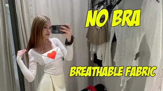 Breathable Spring Clothes Try On Haul | No Bra Try On