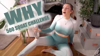 500K SUBS WOW! Crazy Squat Challenge Celebration!! My butt and legs ARE DEAD! I HOLLY WOLF #1