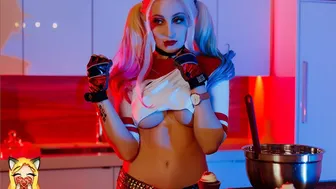 Harley Quinn In The Kitchen Photoshoot Preview I Holly Wolf #1