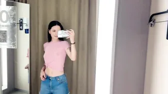 [4K] Transparent Outfits In Dressing Room | TRY ON HAUL shopping with Karina New clothes #2