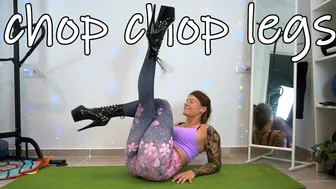 SHORT CLIPS: chop chop legs in HEELS #1