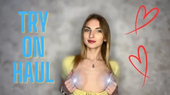 [4K] Try-on haul | No Bra See-through | Very Transparent