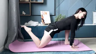 Naughty home yoga with babyDi #4