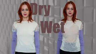 Wet vs Dry: How will a white shirt look in the rain?