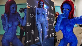 Becoming Mystique For Maxim Halloween #1