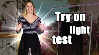 Dazzling Fitting: Light test Skirts Try on