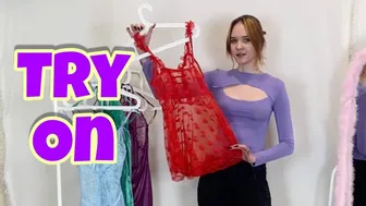 Unveiling the Cozy Elegance: Try On Haul dresses Extravaganza! #1