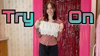 Unlocking Allure: Tiny Shirt Try-On with Sensational Undergarment Combinations! #1