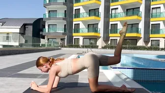 Sun, Splash, and Strong Legs: Outdoor Pool Workout for Glutes & More! / Mari Kruchcova #3